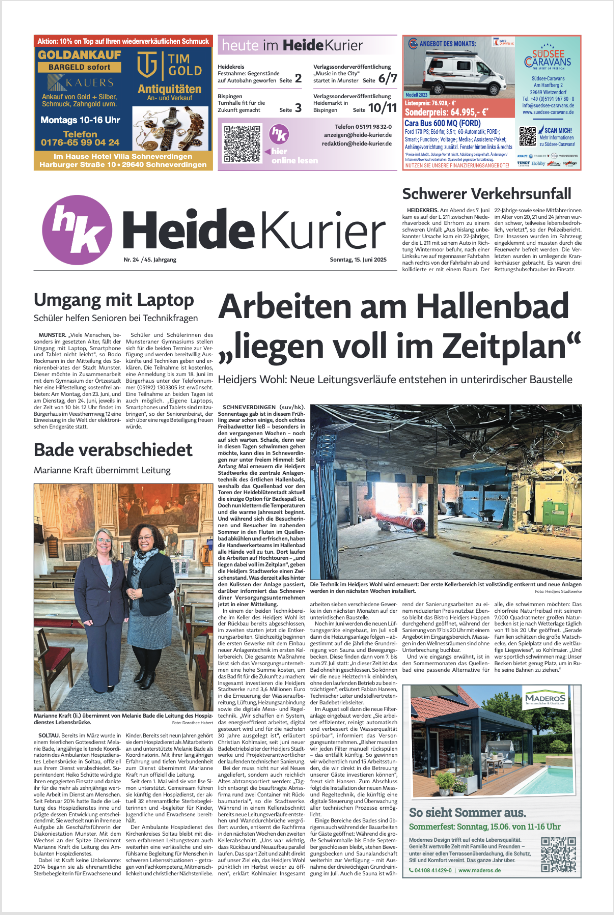 Bildschirmfoto Anzeigenkonfigurator auf heide-kurier.de