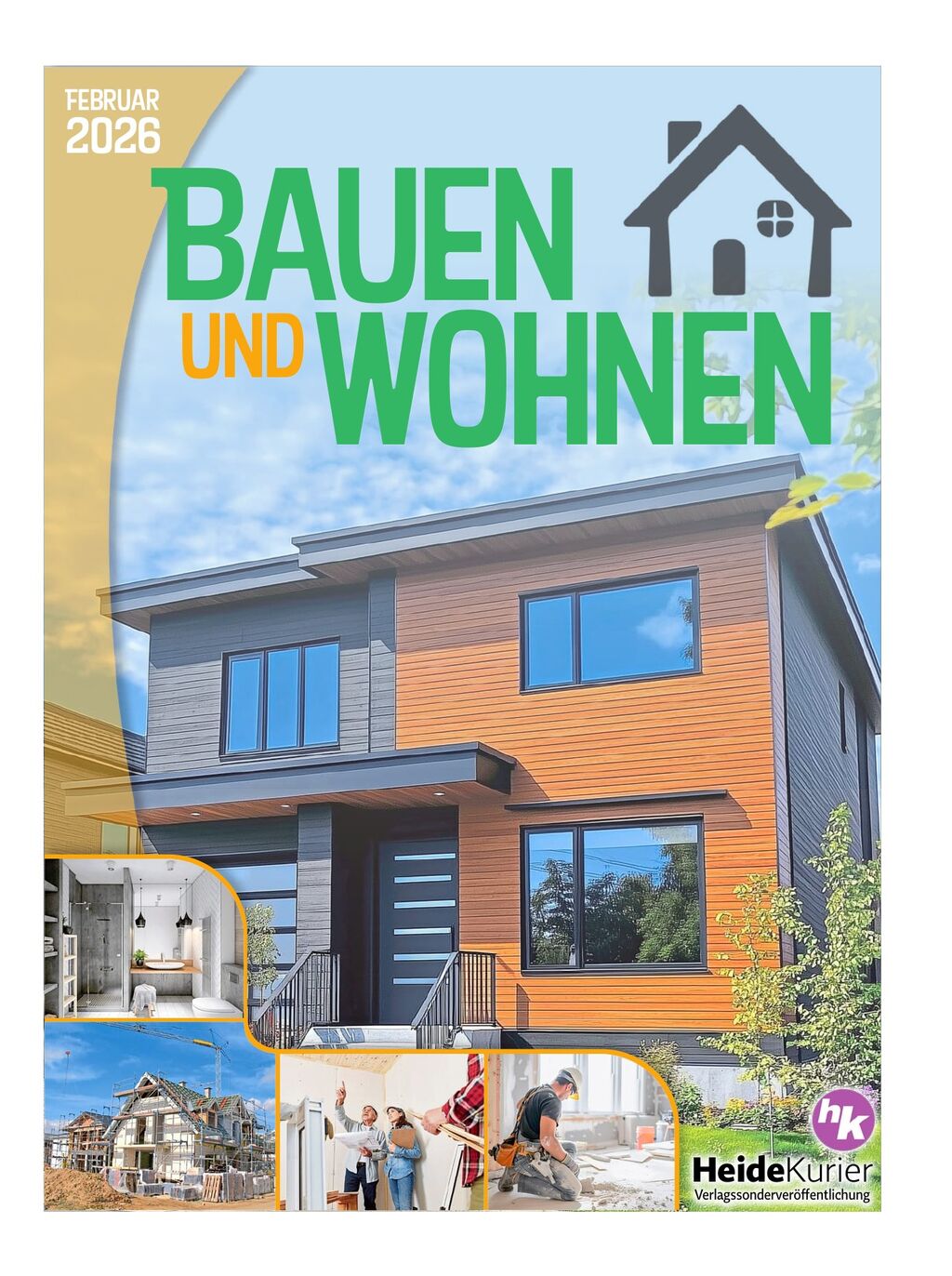 Titelseite Bauen & Wohnen 2026 – Sonderveröffentlichung Heide Kurier